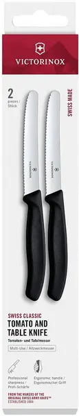 Set de cuțite de bucătărie Victorinox Swiss Classic – 2 bucăți, negre