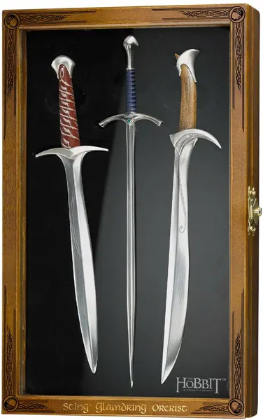 Set de cuțite pentru litere The Noble Collection Movies: The Hobbit - Sting, Glamdring and Orcrist, 30 cm