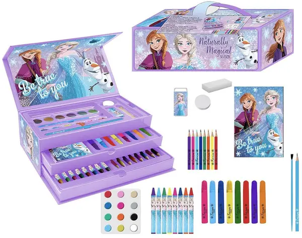 Set de desen Cerda Frozen - Într-o valiză cu 3 niveluri