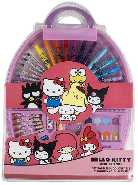 Set de desen Cerda Hello Kitty - În servietă, 50 piese