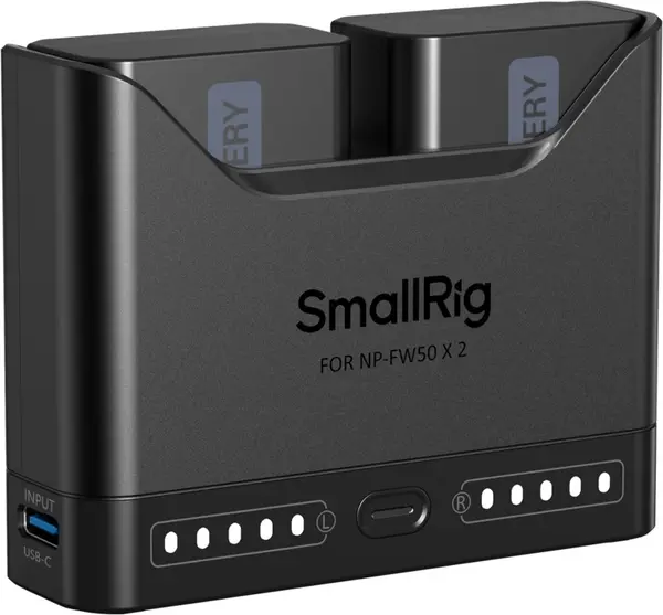 Set de două baterii și încărcător SmallRig - Turbo, Sony NP-FW50