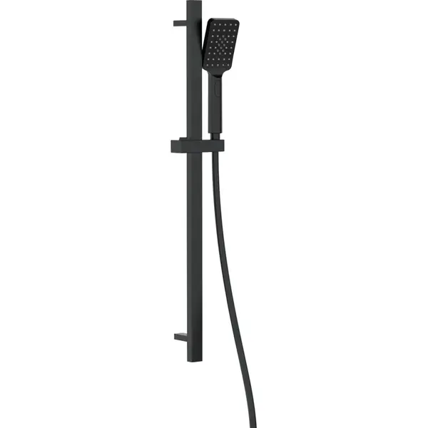 Set de dus cu bara reglabila, culoare negru, Deante Alpinia