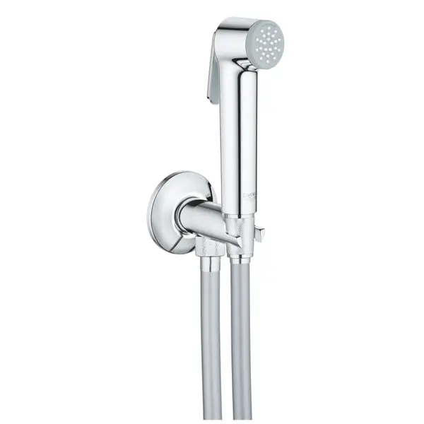 Set de dus igienic Grohe Tempesta 26358000, ventil de colt, inchidere automata, 1 pulverizare, furtun 1 m, Crom