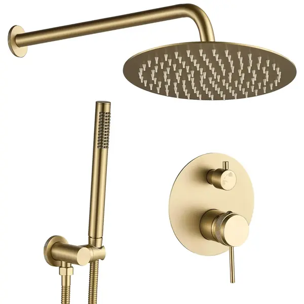 Set de dus incastrat Rea Lungo Grip Gold Brush + BOX