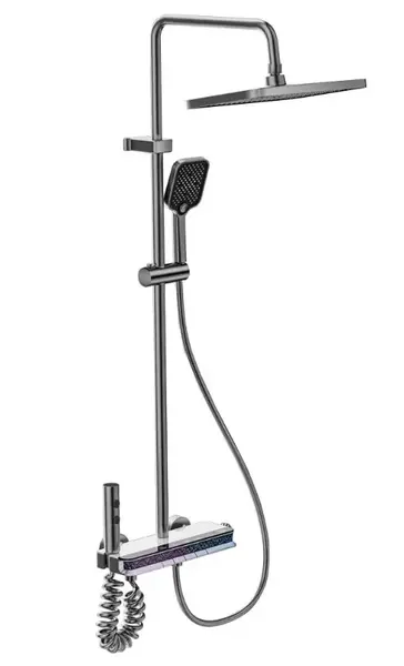 Set de dus smart iHunt MZ130GR, Display LED, afisaj digital, 4 moduri de curgere, ajustabil