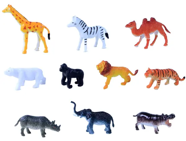 Set de figurine Rappa - Animale sălbatice , 10 buc. , 5-6.5 cm