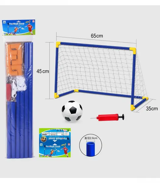Set de fotbal cu poarta si minge 65x45 cm