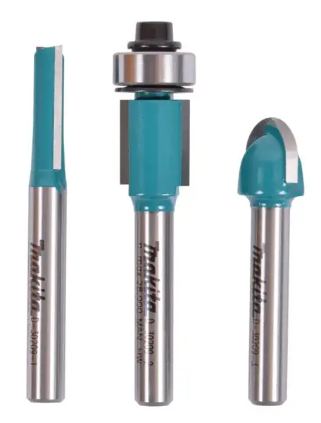 Set de freze Makita D-30209, 6mm, 3 buc