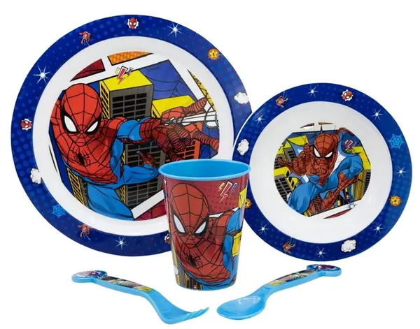 Set de hrănire Stor - Micro, Spiderman Midnight Flyer, 5 piese