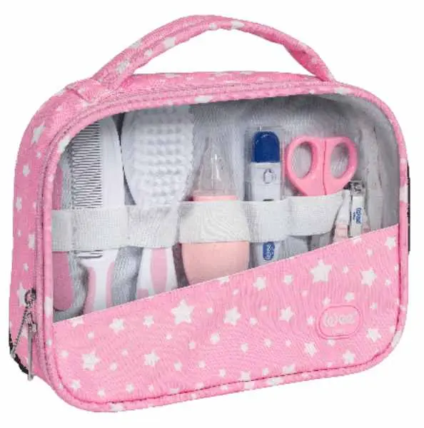 Set de igienă pentru bebeluși cu cărucior Wee Baby - Roz