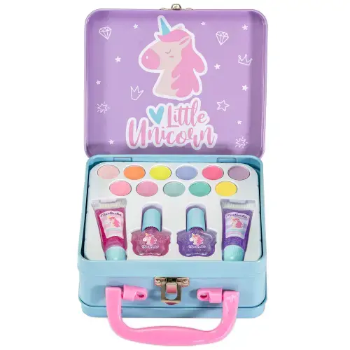 Set de infrumusetare Martinelia - Little unicorn, cutie metalica