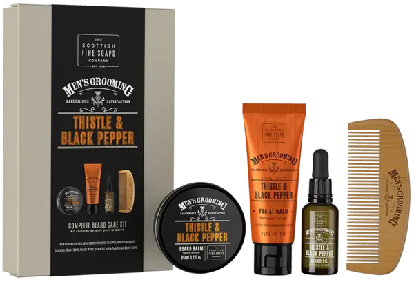Set de ingrijire barba - Thistle and Black Pepper | Scottish Fine Soaps