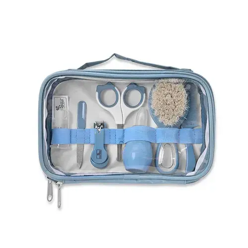 Set de ingrijire bebelusi Lorelli, 7 produse esentiale, 0 luni+, Albastru