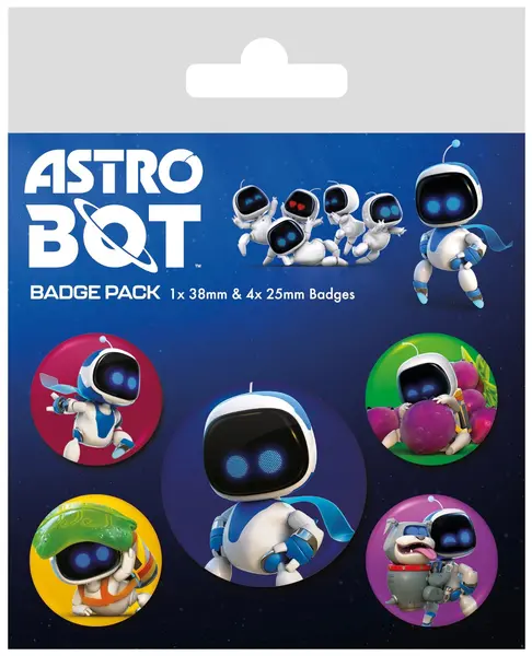 Set de insigne Pyramid Games: Astro Bot - Bot Crew