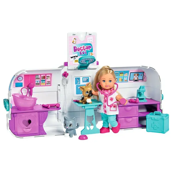 Set de joaca Ambulanta medic veterinar Evi Love