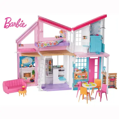 Set de joaca Barbie - Casa Malibu, cu 25 accesorii