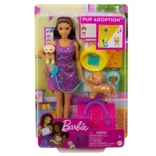 Set de joaca Barbie Pup Adoption