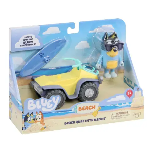 Set de joaca Bluey - Beach vehicle, cu figurina