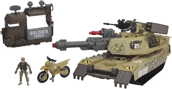 Set de joacă Chap mei Soldier Force - Tanc blindat, cu lumini și sunete