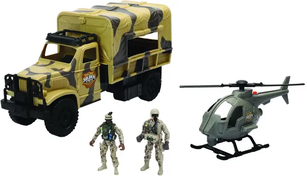 Set de joacă Chap mei Soldier Force - Transportor de soldați, cu sunete și lumini