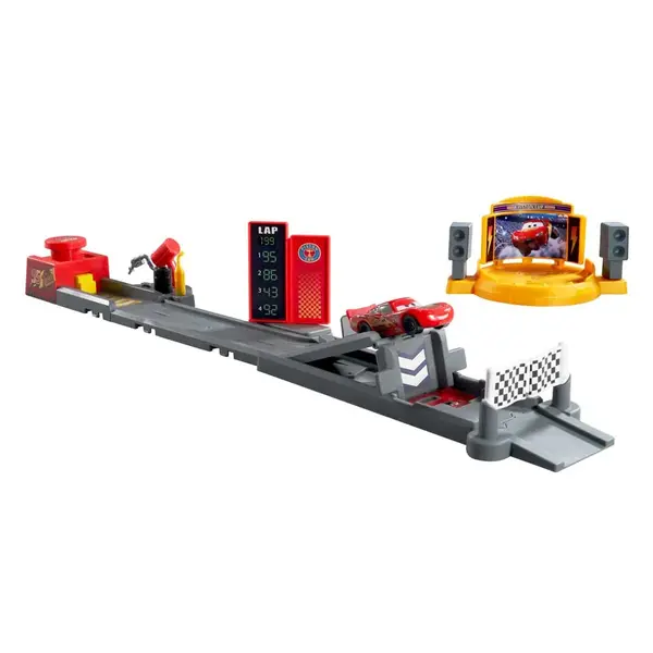 Set de joaca cu 1 masinuta Cars Haulers Piston Cup Launcher