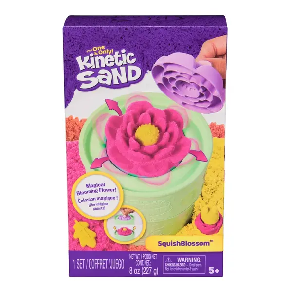 Set de joaca cu nisip, Kinetic Sand, Floare Squish Blossom, 6071548