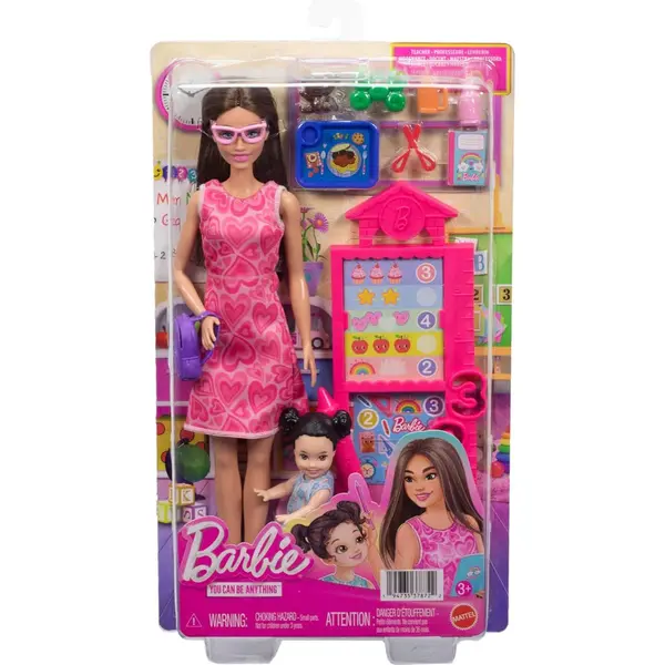 Set de joaca cu papusa, Barbie, Careers Teacher, JMK16