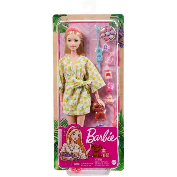 Set de joaca cu papusa Barbie, Spa Day, HKT90
