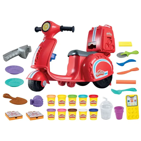 Set de joaca cu plastilina Hasbro Play Doh Scuter de Livrare Pizza