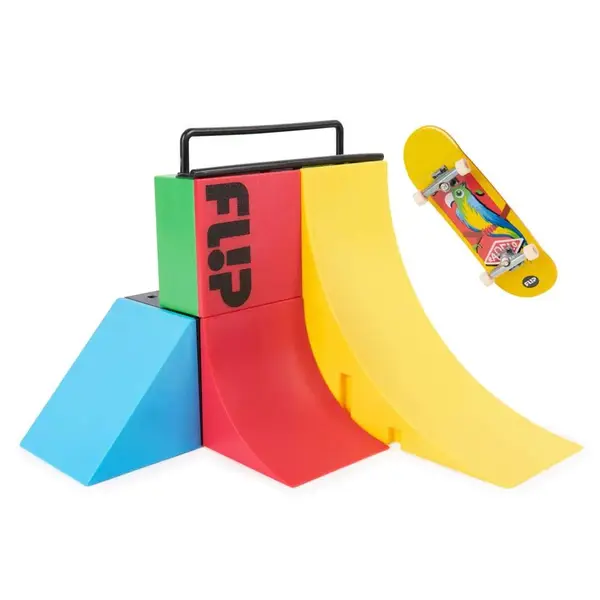 Set de joaca cu rampa si mini skateboard Tech Deck XConnect Competition Wall