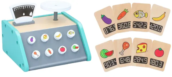 Set de joaca din lemn Marionette - Scales, 9 piese