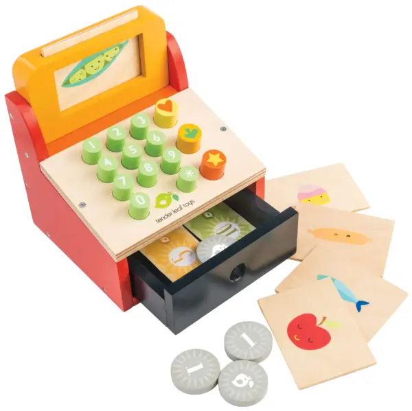 Set de joaca din lemn Tender Leaf Toys - Casă de marcat