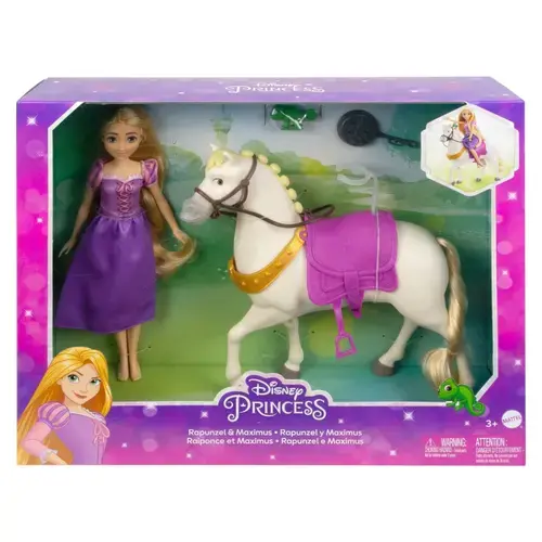 Set de joaca Disney Princess Rapunzel si calul Maximus