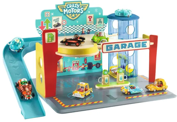 Set de joacă Djeco Crazy Motors - Garaj