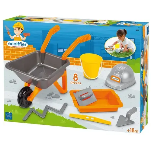 Set de joaca Ecoiffier Santier, cu accesorii de constructie
