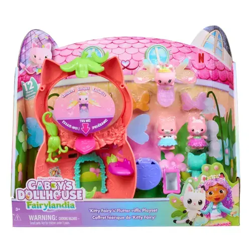 Set de joaca Gabbys Dollhouse Fairylandia zana pisicutei cu figurine si accesorii