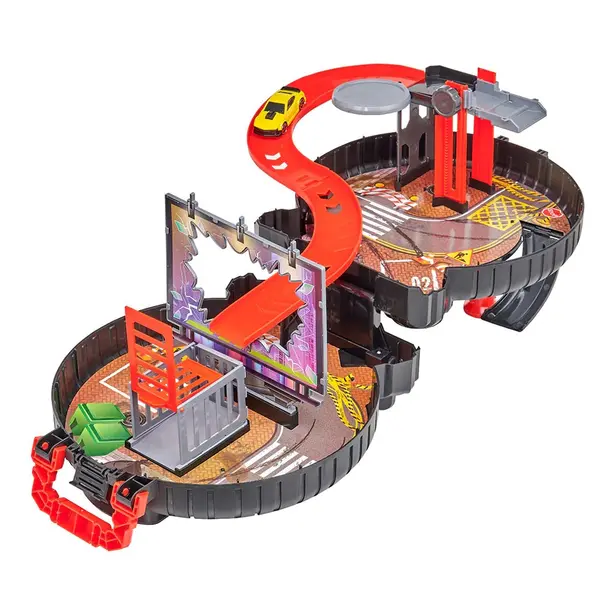 Set de joaca gara in valiza HTI TEAMSTERZ Track-Rubber