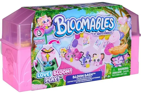 Set de joacă Hatchimals Bloomables - Bloom Bash, cu 6 figurine