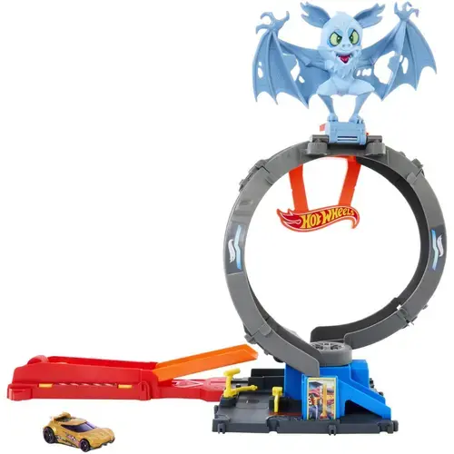 Set de joaca Hot Wheels City - Pista inamicilor, Bucla Liliacului