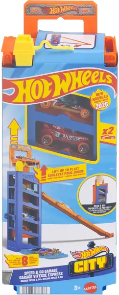 Set de joacă Hot Wheels City – Speed & Go, set cu lansator, sortiment