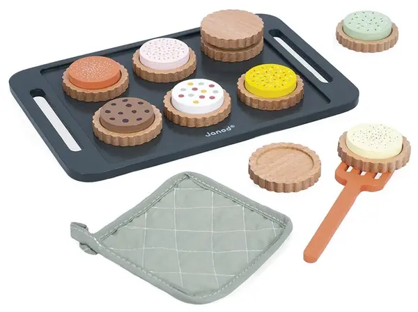 Set de joacă Janod Shiny Grandma -Set de copt pentru biscuiți, 21 de piese