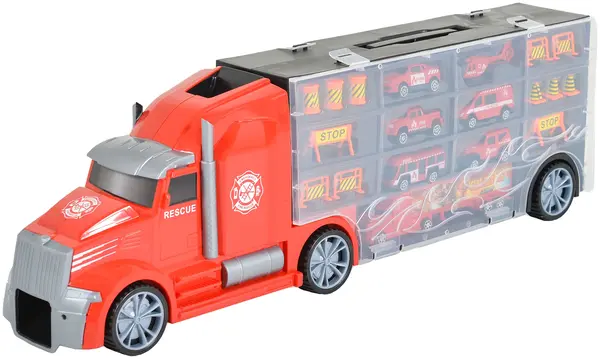 Set de joacă Jin Jia Toys - Suport auto cu cărucioare