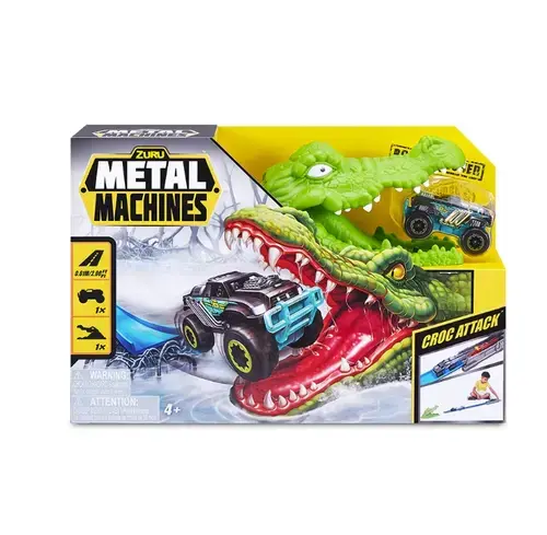 Set de joaca Metal Machines Crocodilul Furios, cu pista