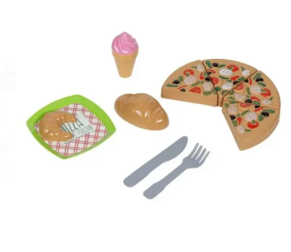 Set de joaca pizza cu tava servire si alimente