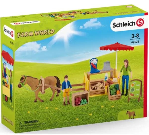 Set de joaca - Schleich - Stand mobil pentru vanzarea produselor agricole | Schleich