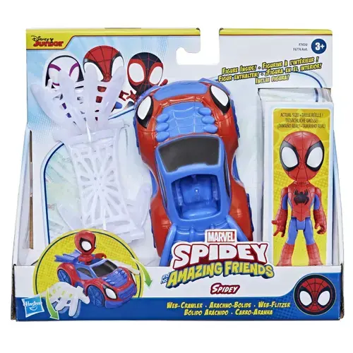 Set de joaca Spidey and his Amazing Friends - Figurina si accesoriu, Spidey