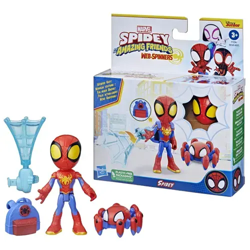 Set de joaca Spidey and his Amazing Friends - Web-Spinners, Figurina si accesorii, Spidey 10 cm
