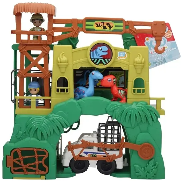 Set de joacă Tiny Kiddom L&S - Rezervația de dinozauri, 28 piese