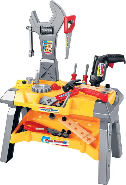 Set de joc RS Toys - Masa de lucru cu scule, 42 piese