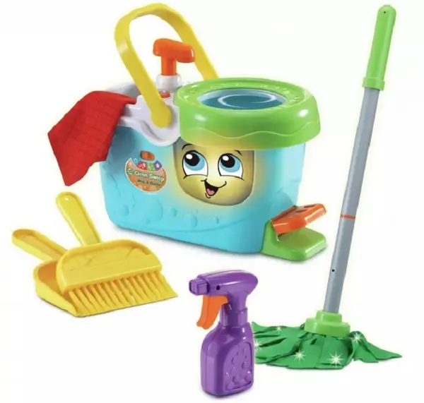 Set de joc Vtech - Accesorii de curățare cu găleată